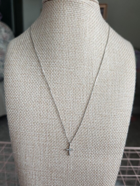 Kendra Scott Jewelry - Kendra Scott Diamond 14k Silver Cross Pendant Necklace